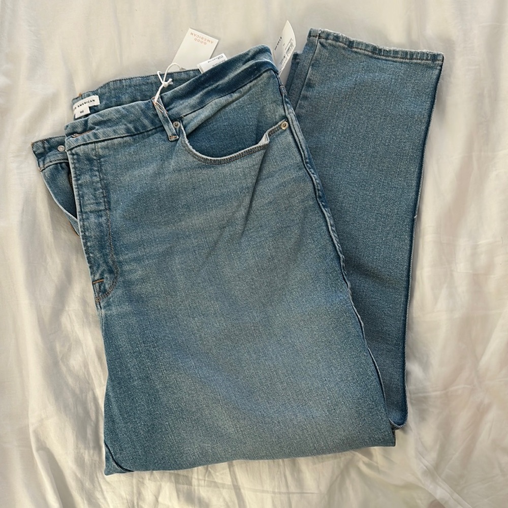 Good American Good Curve Skinny Crop Sz 22